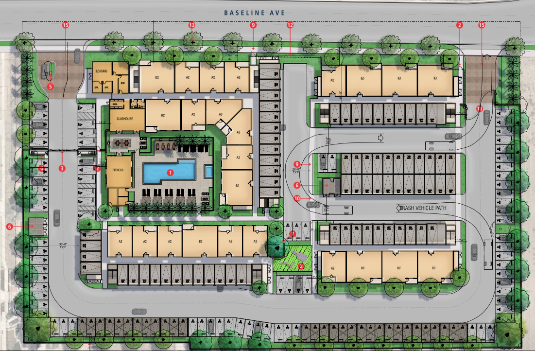 16813 Baseline, Fontana, CA for sale Site Plan- Image 1 of 3