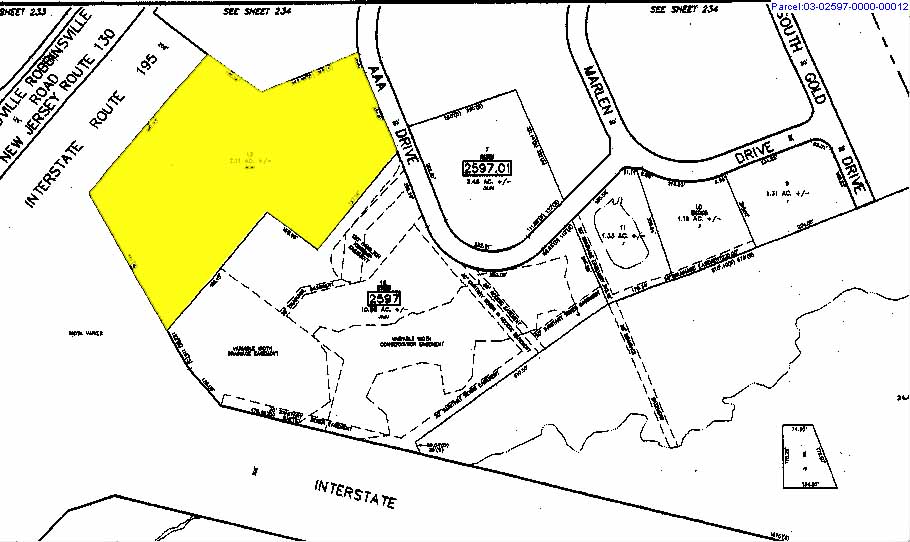 3 AAA Dr, Hamilton, NJ for sale Plat Map- Image 1 of 1