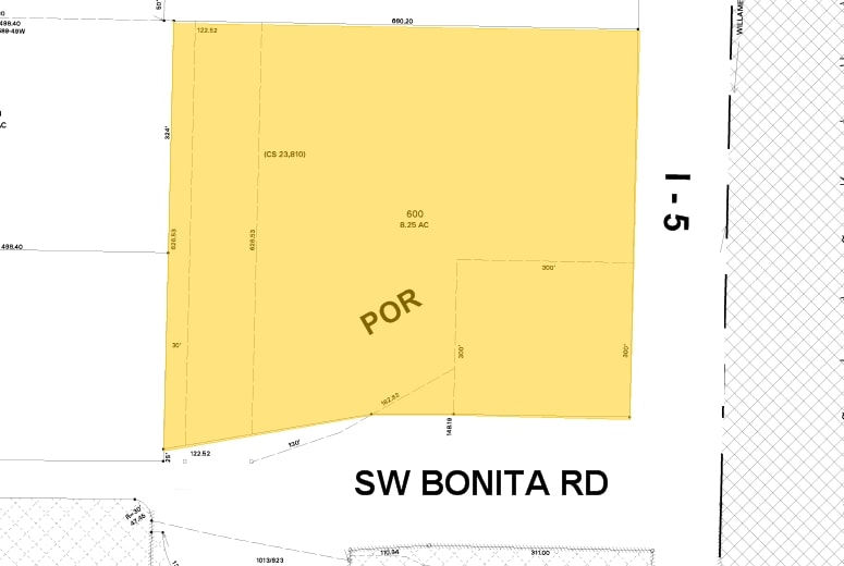 6777 SW Bonita Rd, Tigard, OR for lease - Plat Map - Image 2 of 10