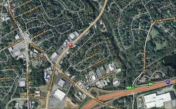 1247-1251 S Pleasantburg Dr, Greenville, SC - AERIAL  map view