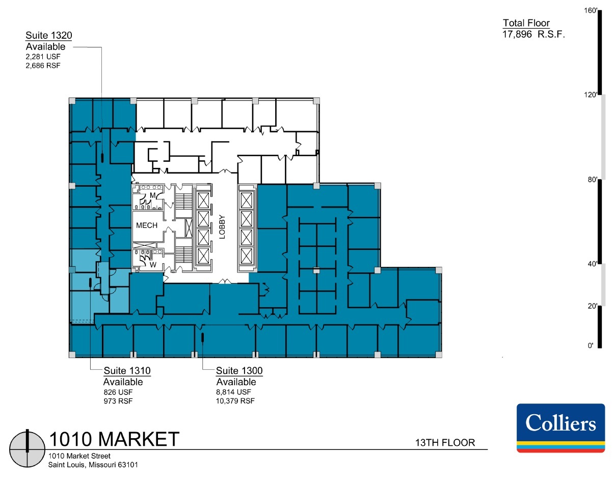 1010 Market St, Saint Louis, MO for lease Floor Plan- Image 1 of 1