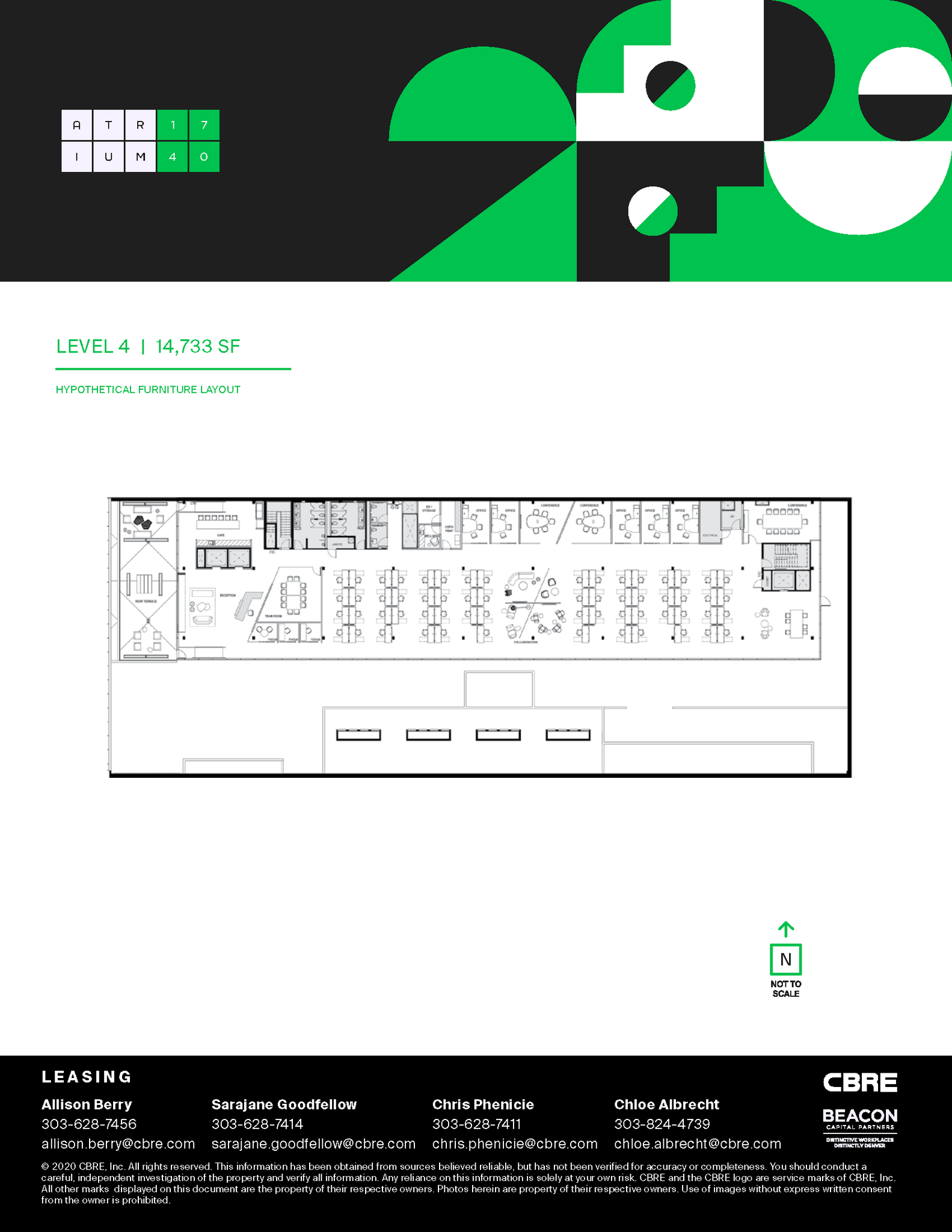 1740 Broadway, Denver, CO for lease Floor Plan- Image 1 of 1