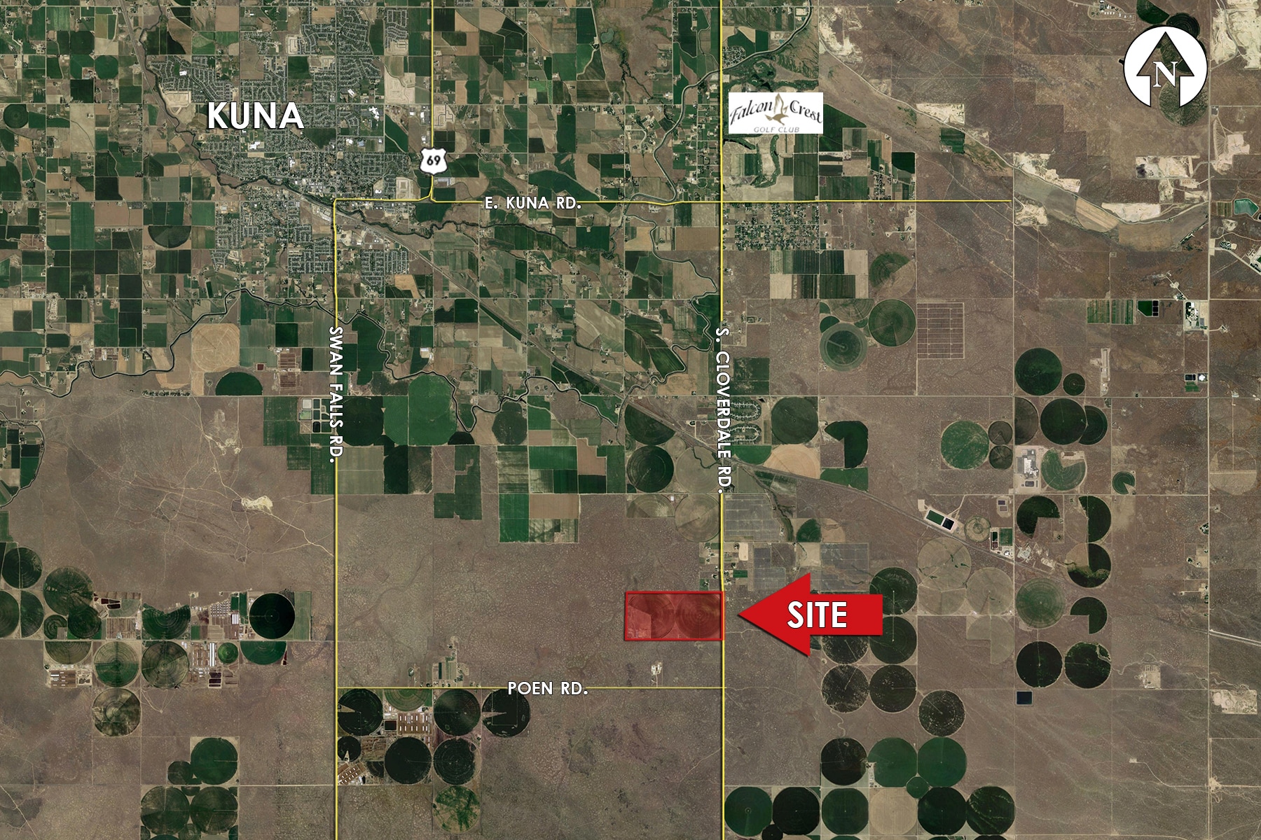 19855 S Cloverdale Rd, Kuna, ID for sale Aerial- Image 1 of 1