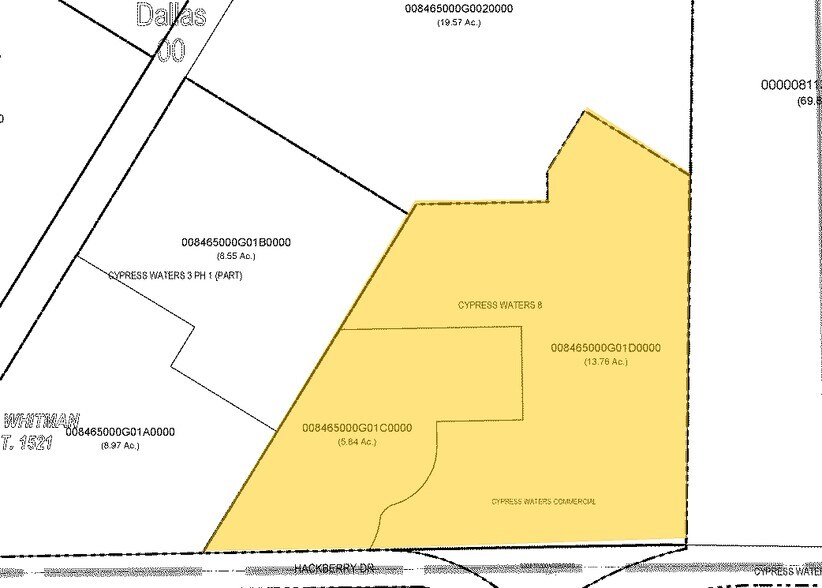 3001 Hackberry Rd, Coppell, TX for lease - Plat Map - Image 2 of 6