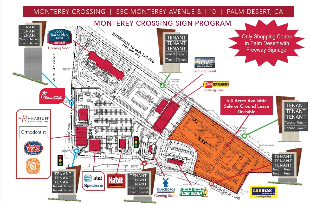 73120 Dinah Shore Dr, Palm Desert, CA for lease Site Plan- Image 1 of 1