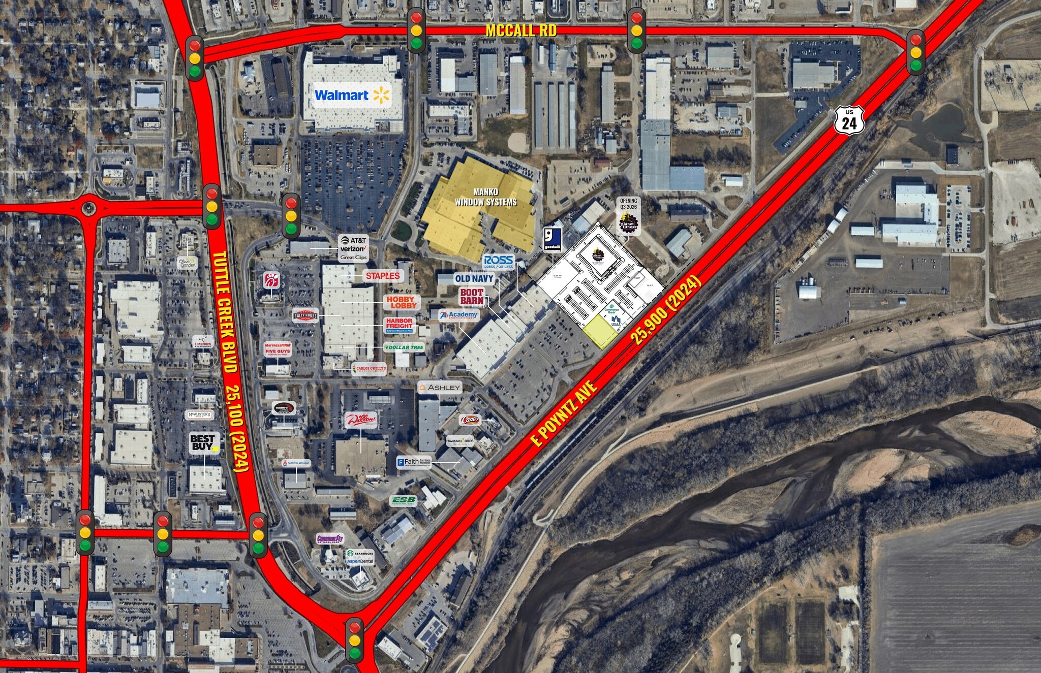 E Poyntz Ave, Manhattan, KS for sale Aerial- Image 1 of 4