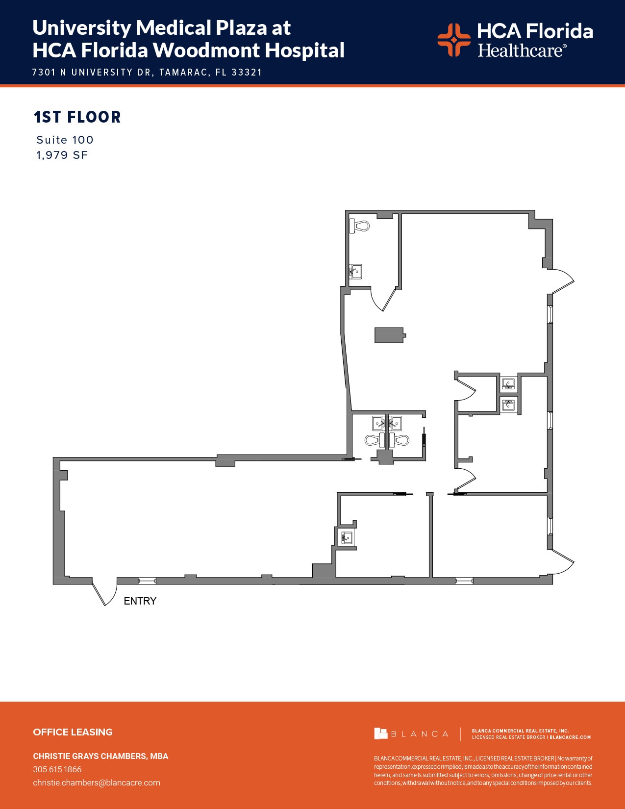 7301 N University Dr, Tamarac, FL for lease Floor Plan- Image 1 of 1