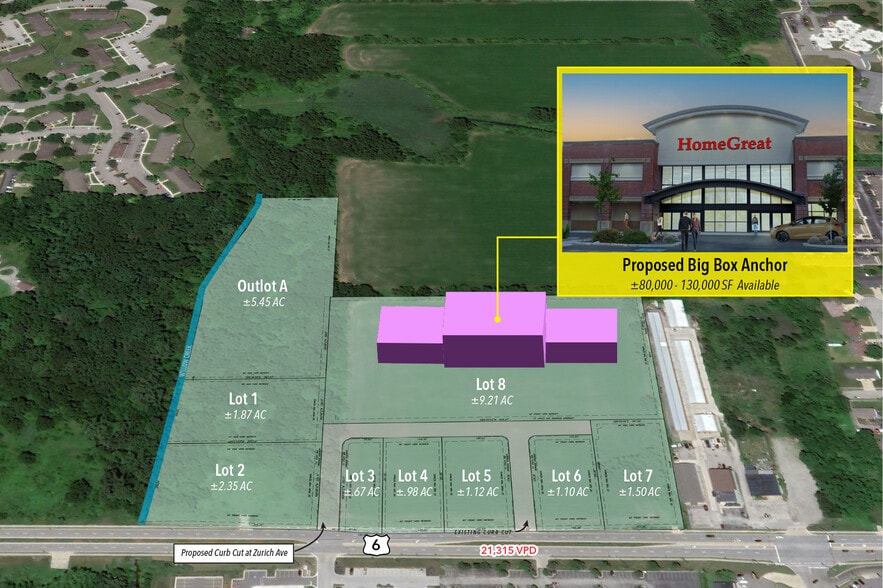 5740 US-6, Portage, IN for sale - Site Plan - Image 1 of 3
