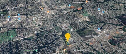 Thomas Dr & Garage Dr, Edmond, OK - AERIAL  map view