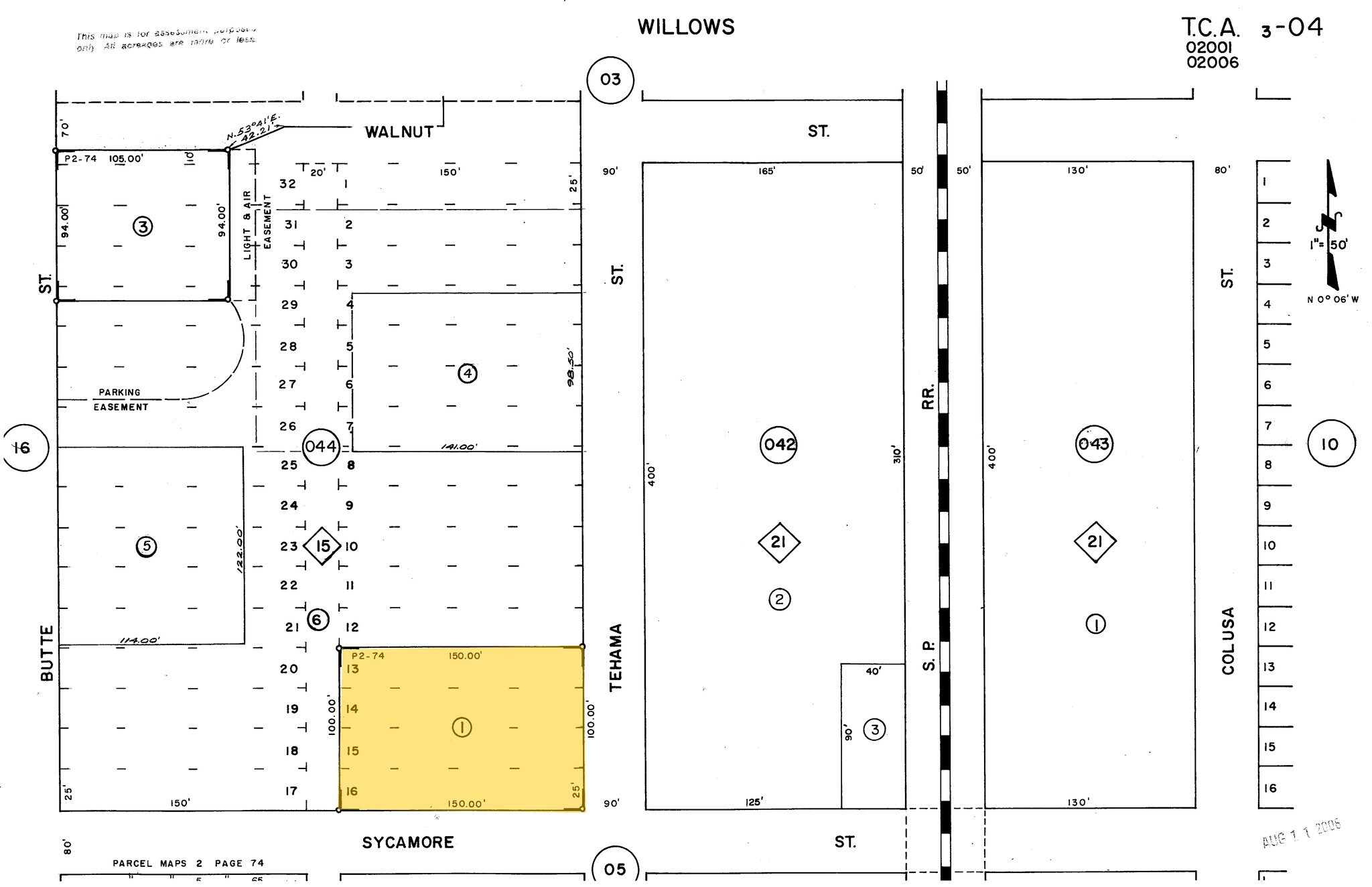 111 W Sycamore St, Willows, CA for sale Plat Map- Image 1 of 1