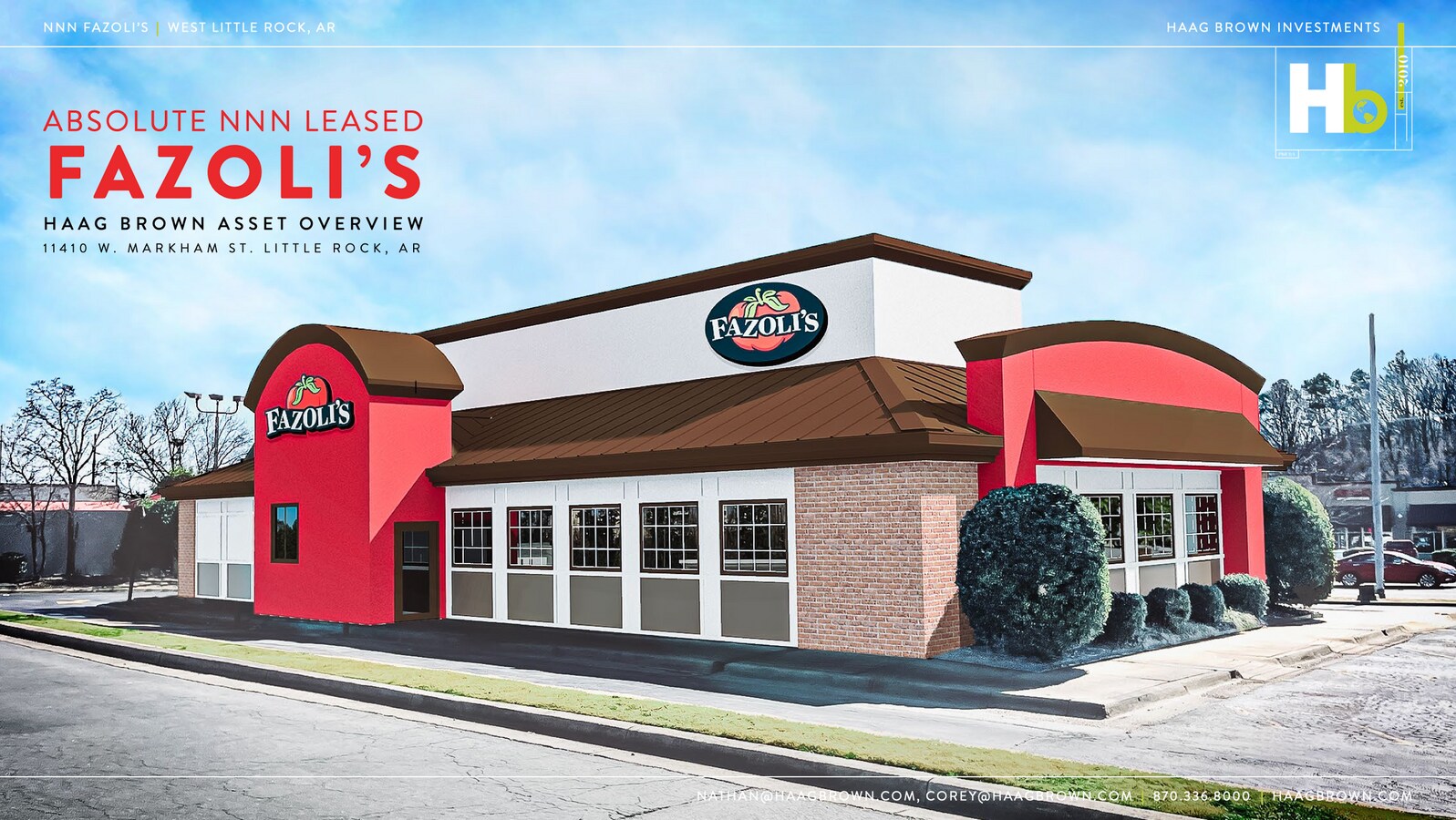 Restaurants Open On Christmas Little Rock Arkansas 2022 11410 W Markham St, Little Rock, Ar 72211 - 15 Year Absolute Nnn Fazoli's |  Loopnet