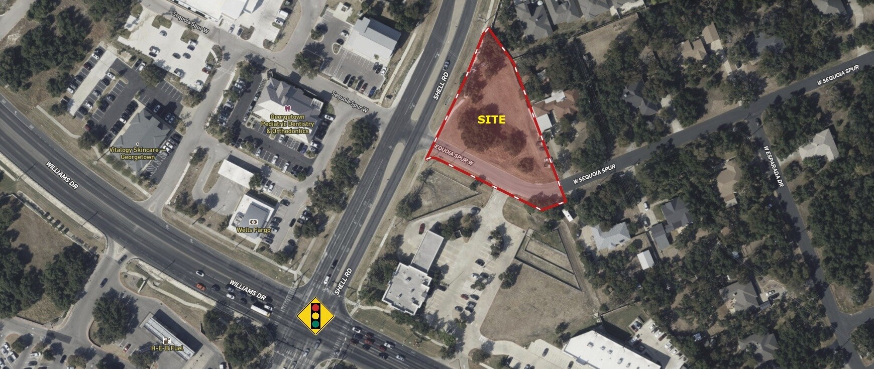 112 Shell Rd, Georgetown, TX for sale Aerial- Image 1 of 5