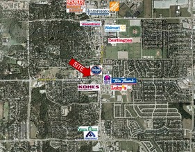 1827 SW Green Oaks Blvd, Arlington, TX - aerial  map view