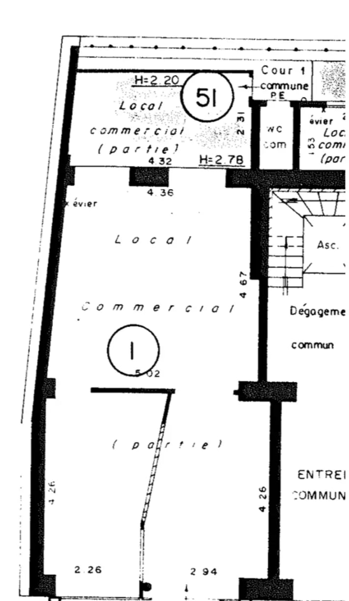Retail in Paris for lease Floor Plan- Image 1 of 1