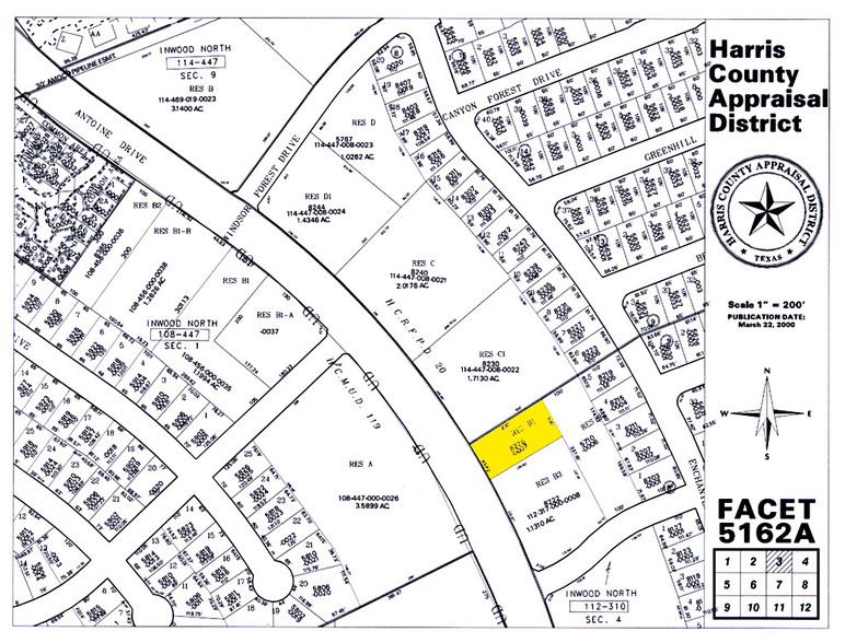 8226 Antoine Dr, Houston, TX for lease - Plat Map - Image 2 of 7