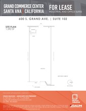 600 S Grand Ave, Santa Ana, CA for lease Site Plan- Image 1 of 1