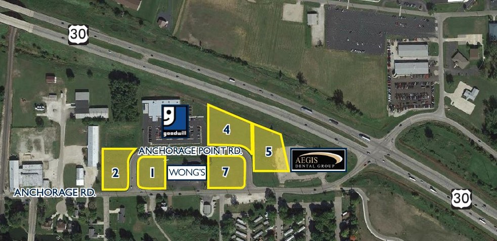 US 30 & Anchorage Rd, Warsaw, IN for sale - Aerial - Image 1 of 1