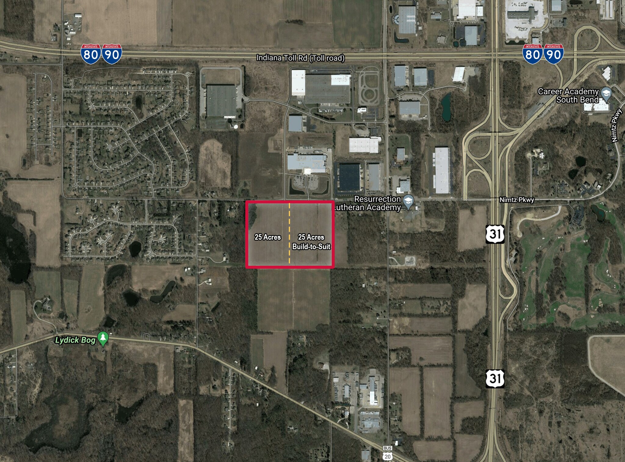 VL Old Cleveland Rd. and Didam Blvd, South Bend, IN for sale Aerial- Image 1 of 1