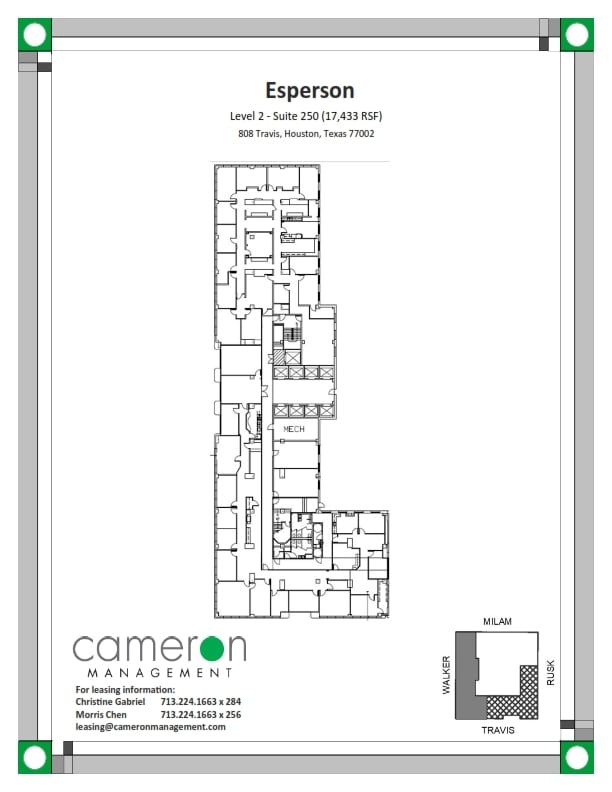 808 Travis St, Houston, TX for lease Floor Plan- Image 1 of 1