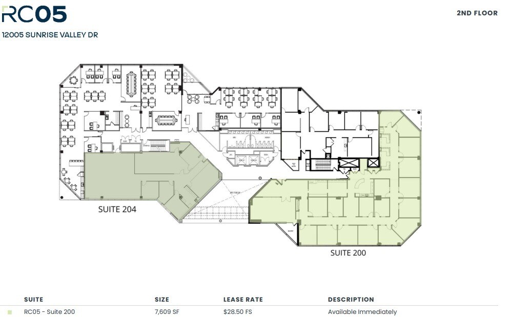 12001 Sunrise Valley Dr, Reston, VA for lease Floor Plan- Image 1 of 1