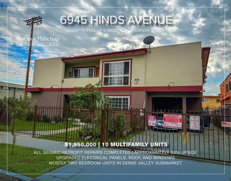 6945 Hinds Ave, North Hollywood, CA for sale - Building Photo - Image 1 of 9