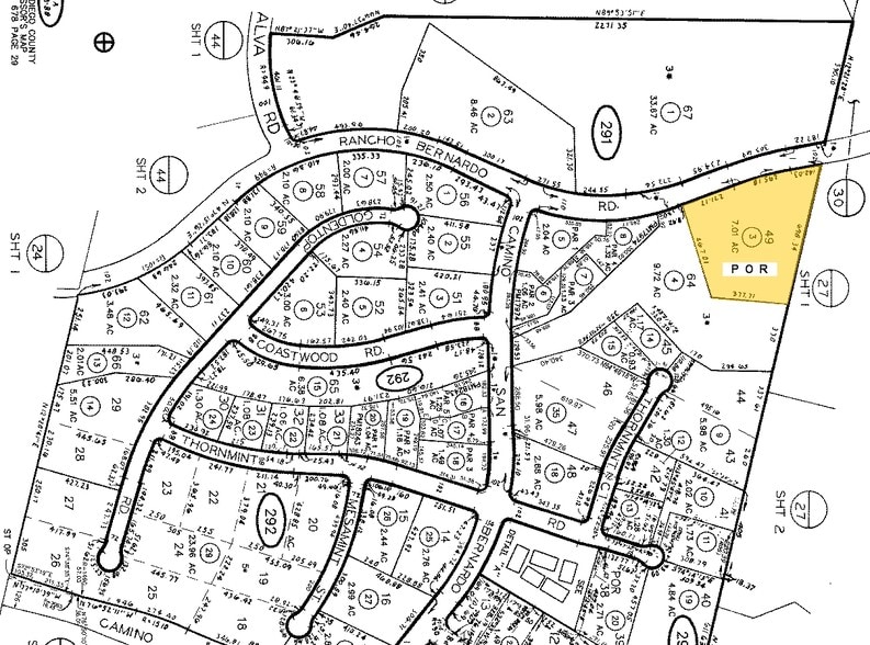 10815 Rancho Bernardo Rd, San Diego, CA for lease - Plat Map - Image 2 of 6