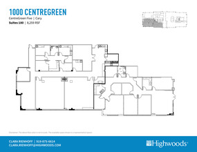 2000 CentreGreen Way, Cary, NC for lease Floor Plan- Image 2 of 2