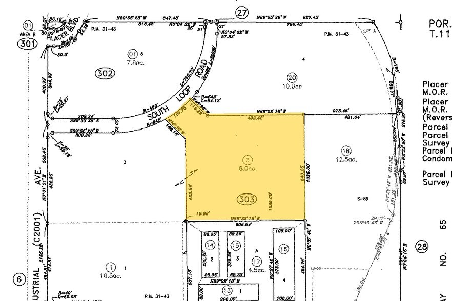 S Loop Rd, Rocklin, CA for sale - Plat Map - Image 3 of 3