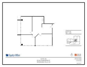 22144 Clarendon St, Woodland Hills, CA for lease Site Plan- Image 1 of 1