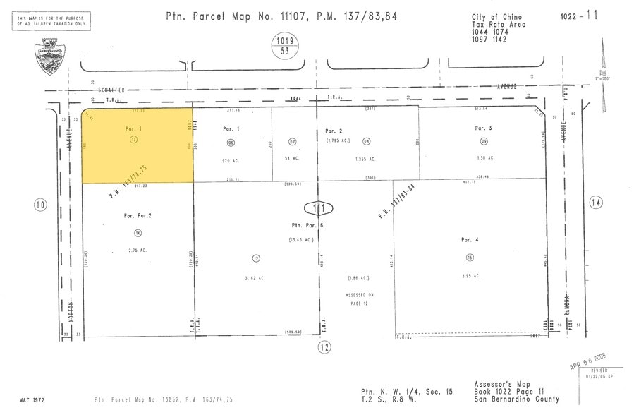 4331 Schaefer Ave, Chino, CA for lease - Plat Map - Image 2 of 29