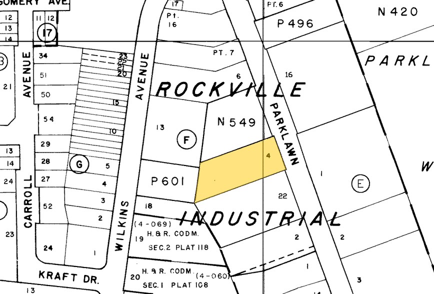 12320 Parklawn Dr, Rockville, MD for sale - Plat Map - Image 1 of 1