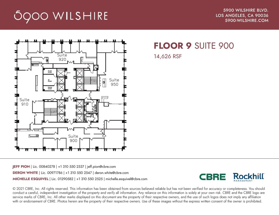 5900 Wilshire Blvd, Los Angeles, CA for lease Floor Plan- Image 1 of 1