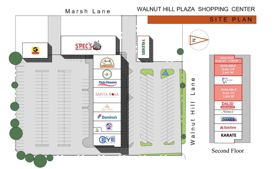 3720 Walnut Hill Ln, Dallas, TX for lease - Site Plan - Image 1 of 3