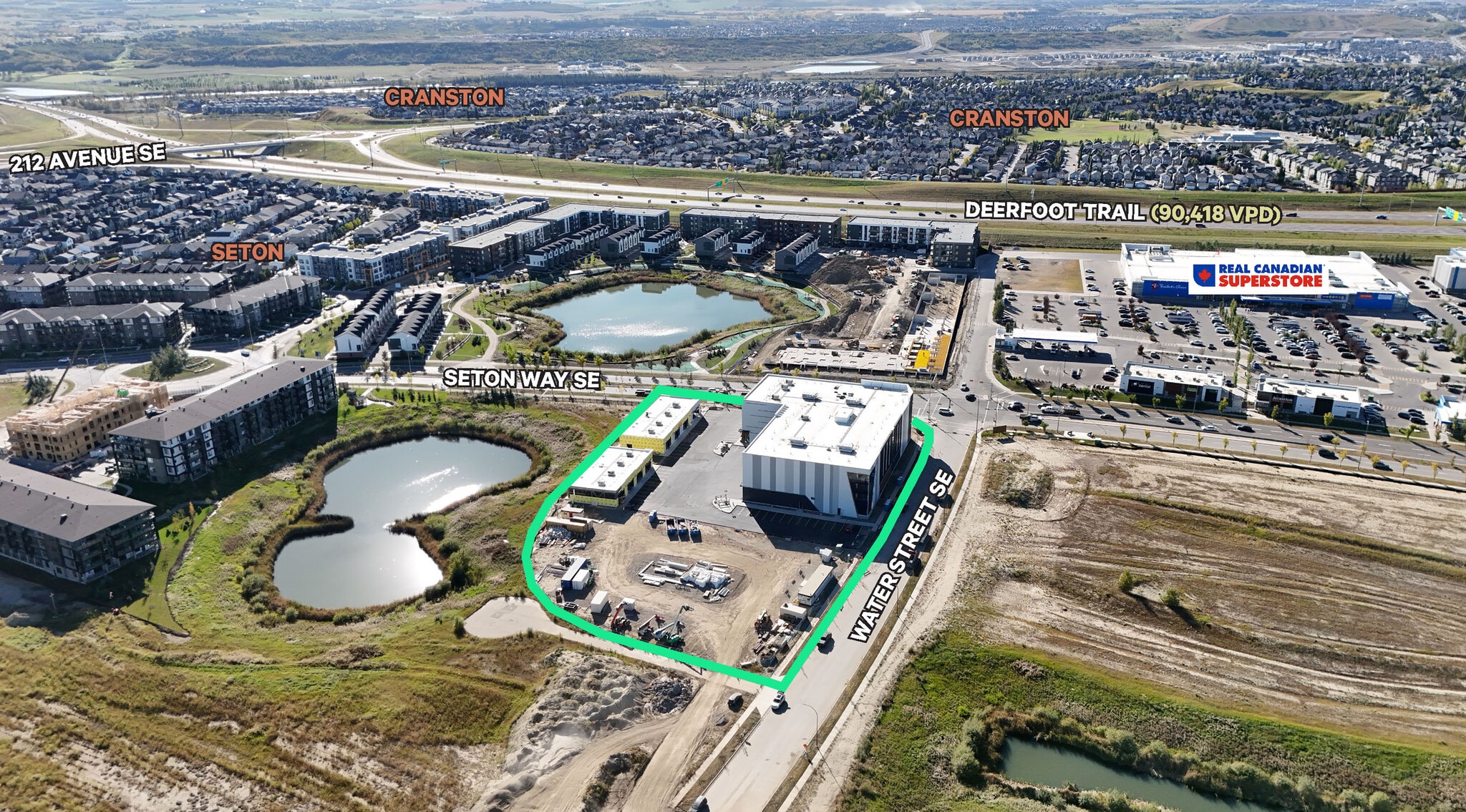 115 Water St SE, Calgary, AB for lease Aerial- Image 1 of 7