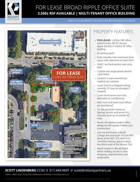 6555 Carrollton Ave, Indianapolis, IN for lease - Building Photo - Image 3 of 6