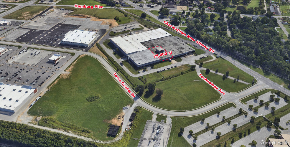 100 Technology Ave, Jeffersonville, IN for lease - Aerial - Image 1 of 6