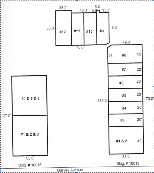 10012 Garvey Ave, El Monte, CA for lease - Floor Plan - Image 2 of 5