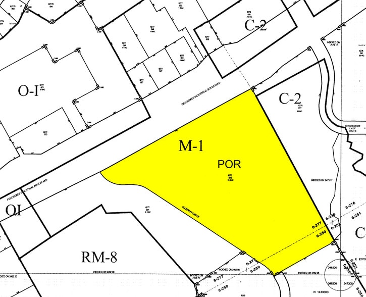 6990 Peachtree Industrial Blvd, Peachtree Corners, GA for lease - Plat Map - Image 2 of 8