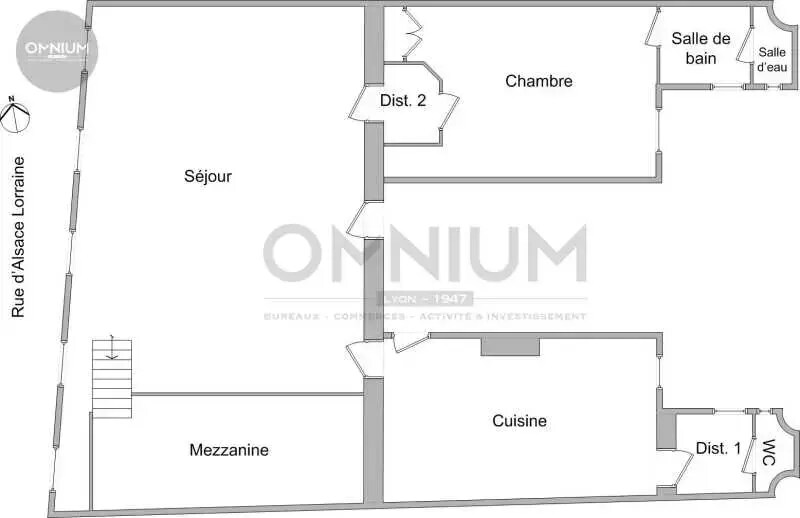 Office in Lyon for lease Typical Floor Plan- Image 1 of 1