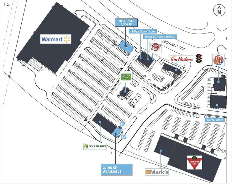 6817 Hwy-16A, Vegreville, AB for lease - Floor Plan - Image 2 of 3