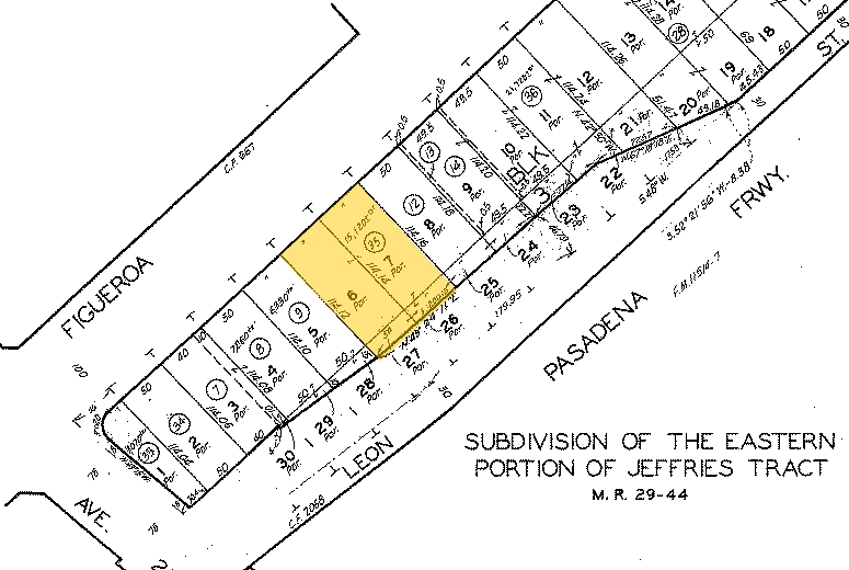 2626 N Figueroa St, Los Angeles, CA for lease - Plat Map - Image 3 of 14