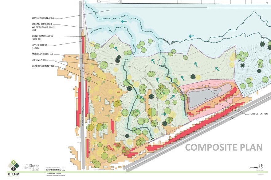Meridian Rd, Tallahassee, FL for sale - Site Plan - Image 3 of 4