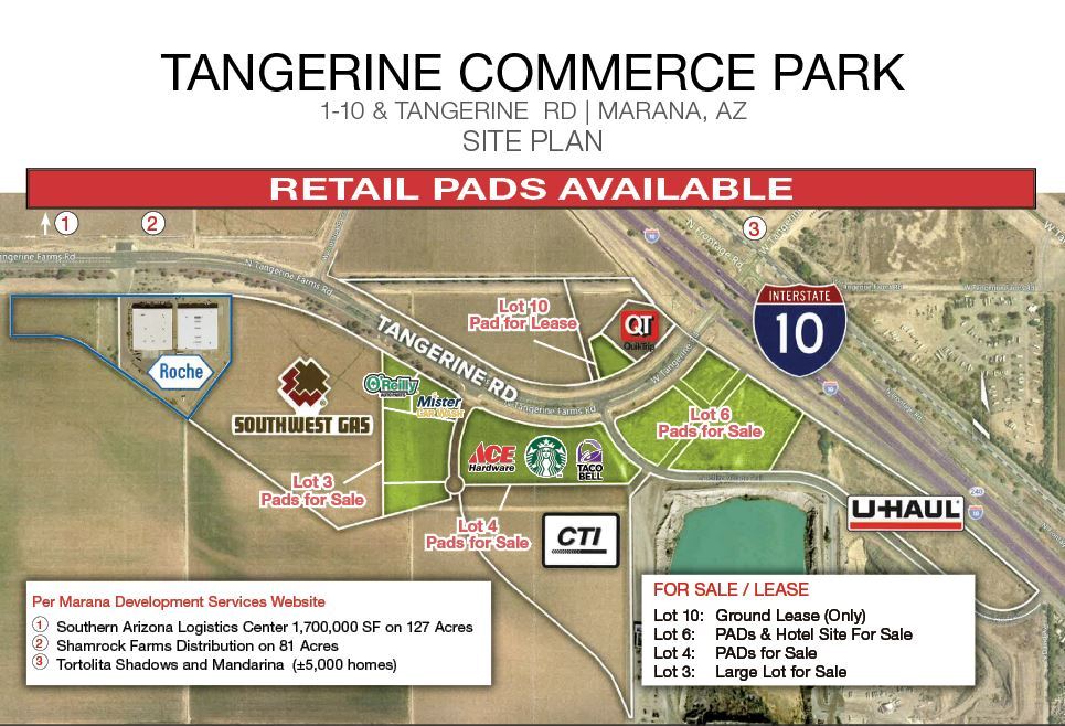 Tangerine & I-10, Marana, AZ 85653 - BUILDING PADS: Tangerine Commerce ...