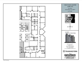 1000-4000 Town Center, Southfield, MI for lease Floor Plan- Image 2 of 2