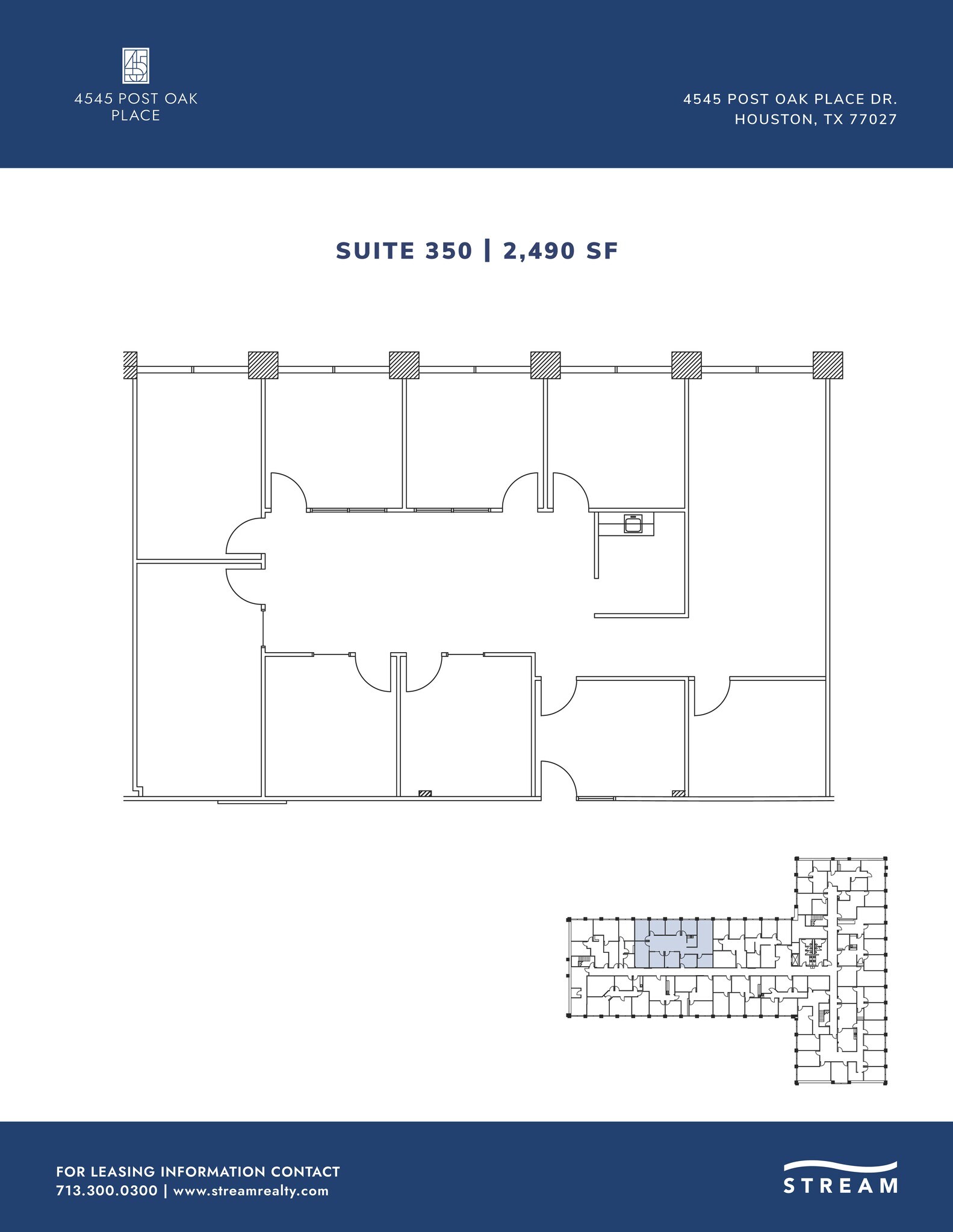 4545 Post Oak Pl, Houston, TX for lease Floor Plan- Image 1 of 1