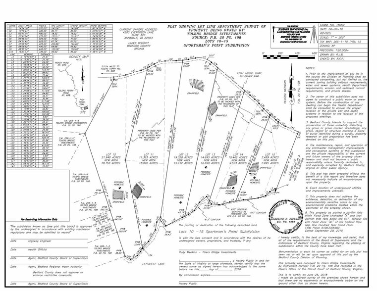 Fish Hook, Pittsville, VA for sale - Plat Map - Image 1 of 11