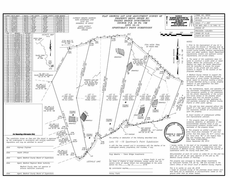 Sportsmans Point, Pittsville, VA for sale - Plat Map - Image 3 of 11