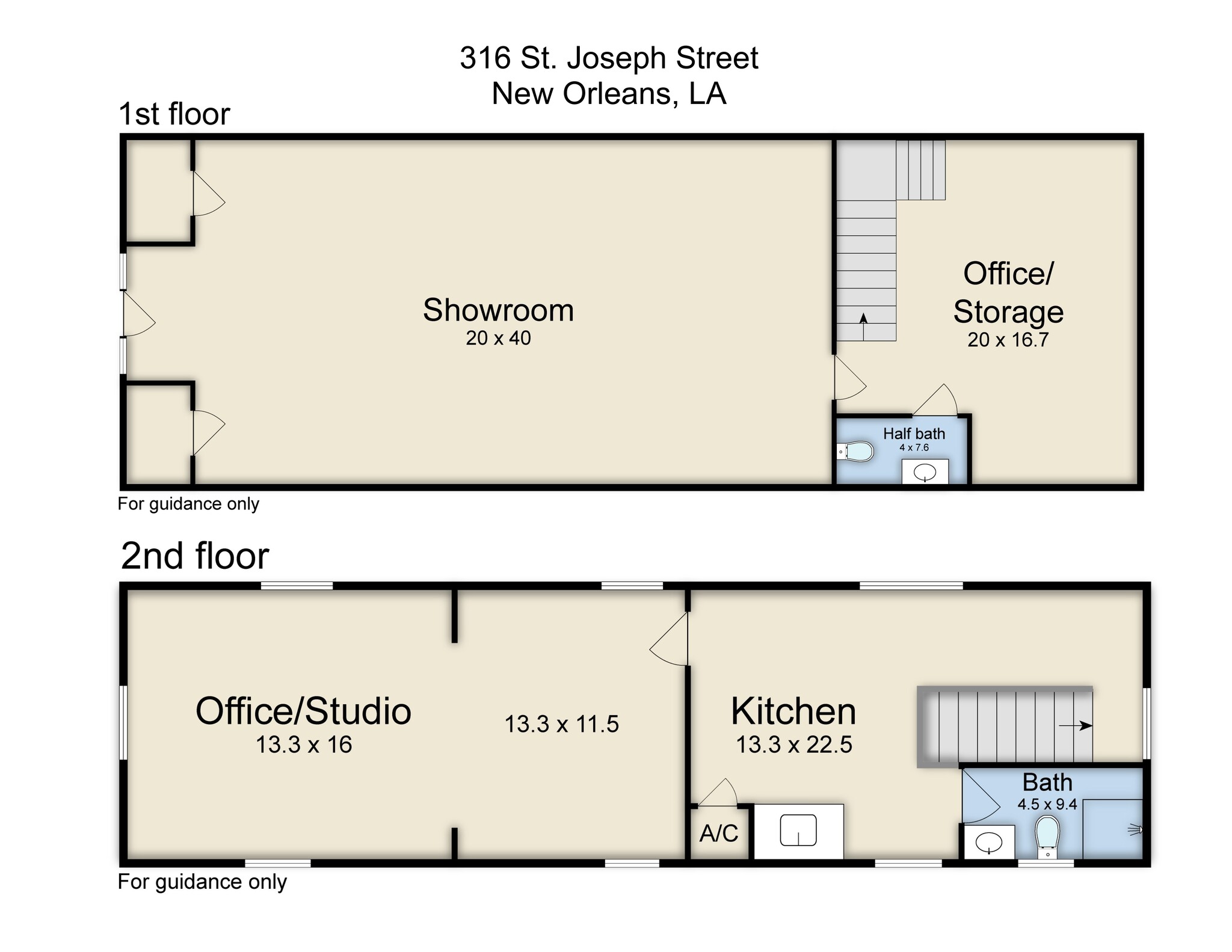 316 Saint Joseph St, New Orleans, LA for lease Site Plan- Image 1 of 1
