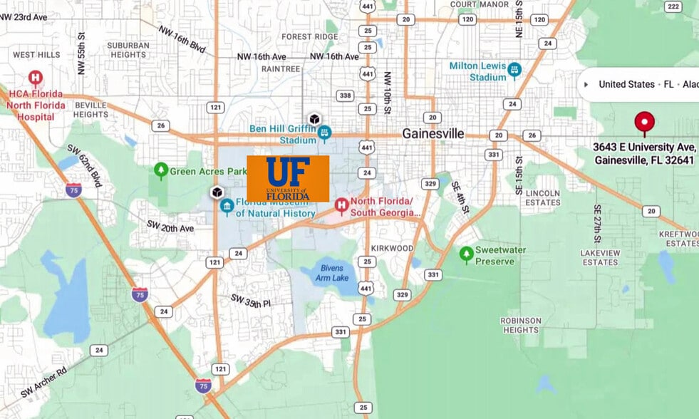 3643 E University Ave, Gainesville, FL for sale - Building Photo - Image 2 of 2