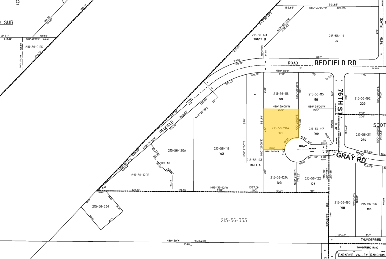 7580 E Gray Rd, Scottsdale, AZ for lease - Plat Map - Image 3 of 6